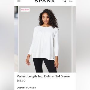 SPANX Dolman 3/4 Sleeved Top